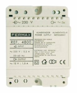 Alimentador DIN4 230Vac 12Vac 1.5A Fermax 4800