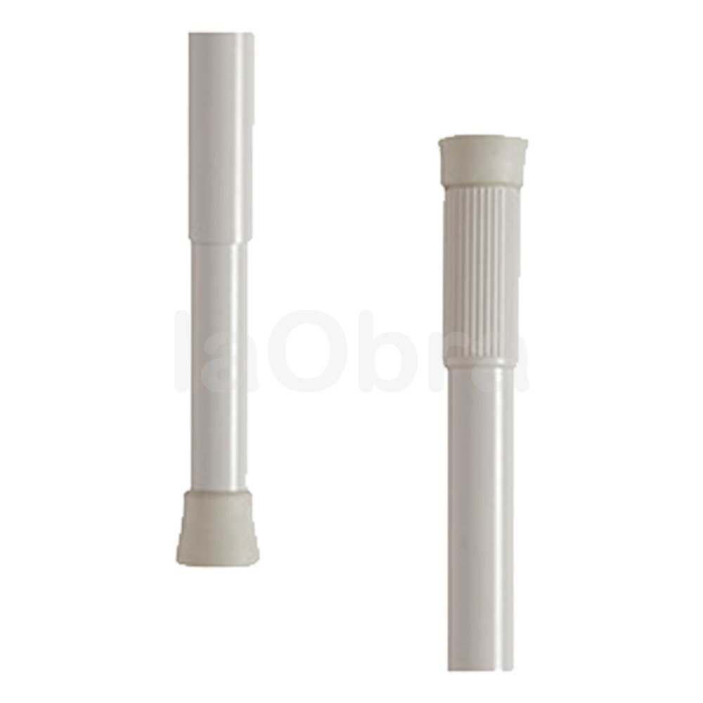 Barra Cortina de Baño Extensible 1,4 a 2,5 mts Blanco 10 un en Baño, Barras  de baño, Barras extensibles, Hogar