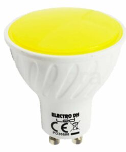 Bombilla led colores GU10 amarilla