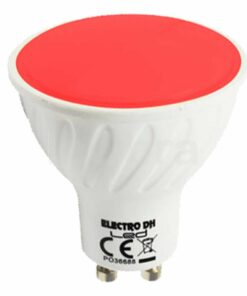 Bombilla led colores GU10 roja