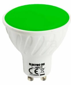 Bombilla led colores GU10 verde