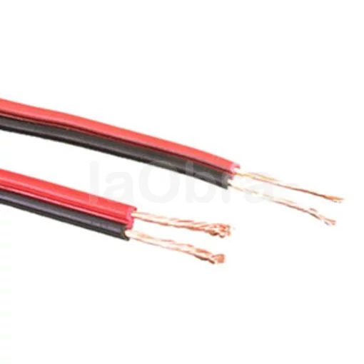Cable audio paralelo rojo negro