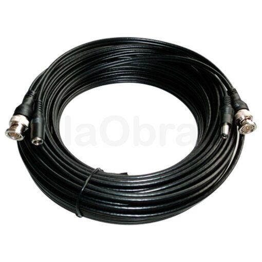 Cable combinado RG59 + DC con conectores BNC