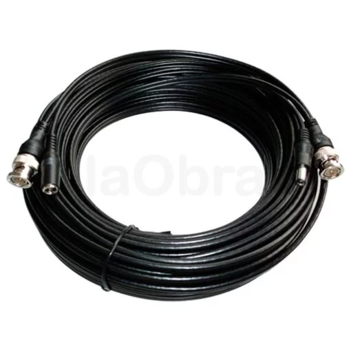 Cable combinado RG59 + DC con conectores BNC