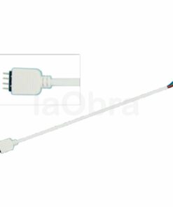 Cable conector macho tira led RGB