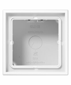 Caja de superficie con base extraíble en blanco alpino mate Jung LS990