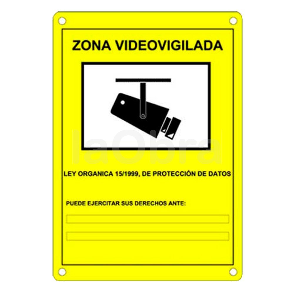 D Link Cartel Zona Videovigilada A3