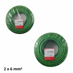 Manguera eléctrica libre halógenos 2 x 6 mm²