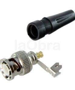 Conector BNC macho para atornillar