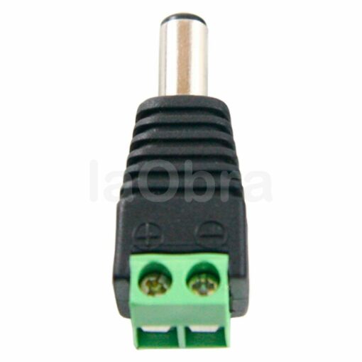 Conector DC hembra con salida 2 terminales