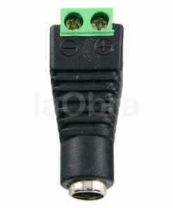 Conector DC macho con salida 2 terminales