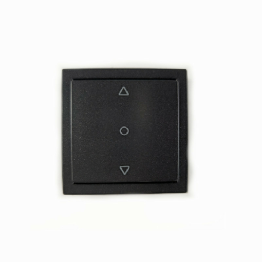 Interruptor de persiana con posición central Negro Viko Panasonic Karre Plus 92205572-SP