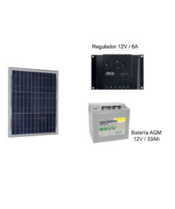 kit fotovoltaico autonomos 45w