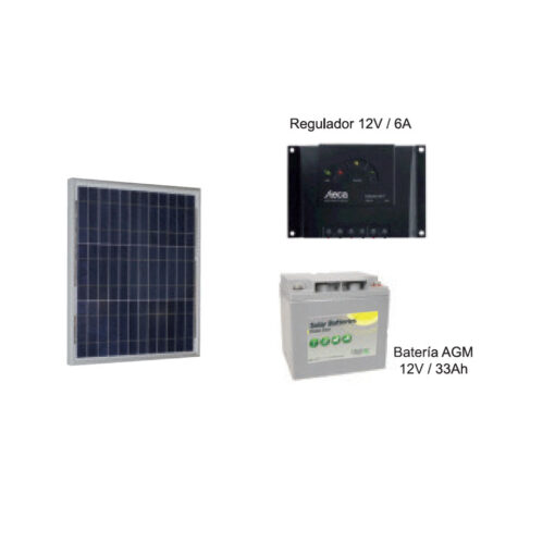 kit fotovoltaico autonomos 45w
