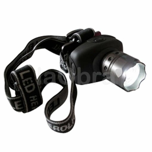 Linterna frontal led 3 w con zoom económica