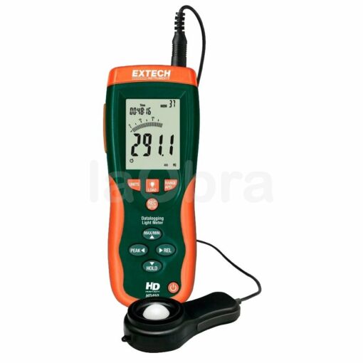 Luxómetro digital 400.000 lux data logger Extech HD450