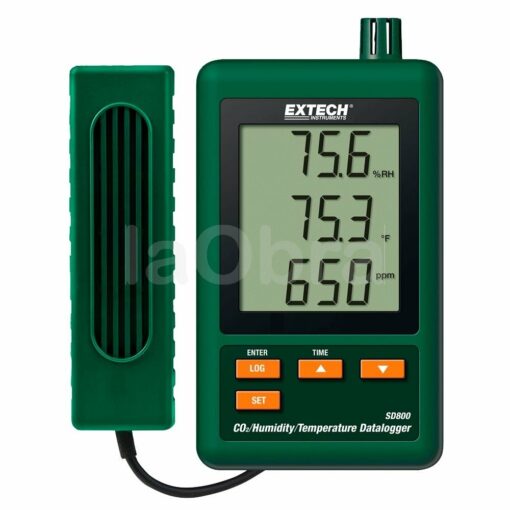 Medidor registrador dióxido carbono Extech SD800
