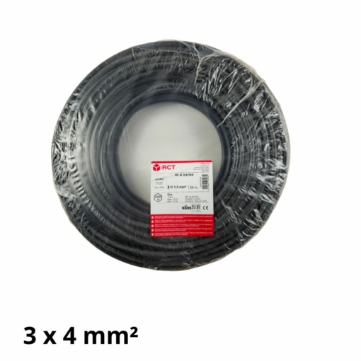 Rollo de manguera negra RVK de 3 x 4