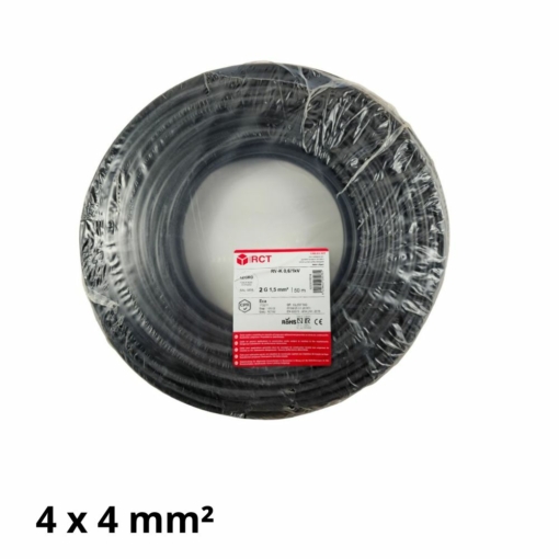 Manguera eléctrica negra 4 x 4 mm²
