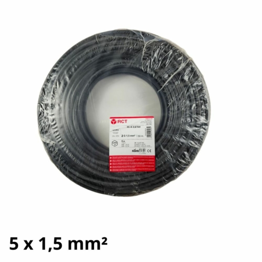 Manguera RVK negra de 5 x 1,5