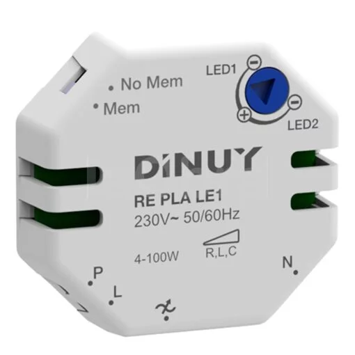 Regulador intensidad para lámparas led regulables Dinuy RE PLA LE1