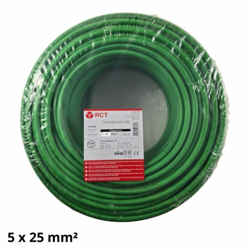 Manguera eléctrica libre halógenos 5 x 25 mm²