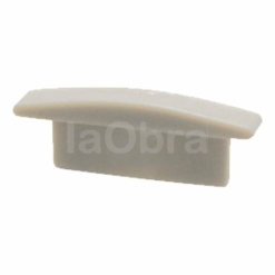 Tapa final perfil aluminio empotrar tira led