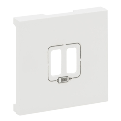 Tapa frontal doble USB 864124