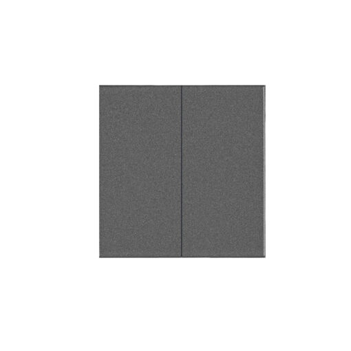 Tecla gris oscuro partida para interruptor y conmutador doble Panasonic Karre Plus WKTR00091DG
