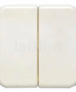 Tecla doble interruptor BJC Ibiza blanco 10709-B