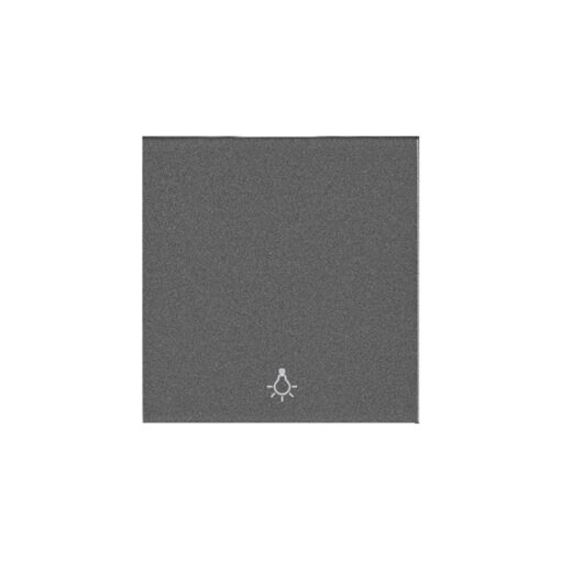 Tecla gris oscura para pulsador con símbolo luz Panasonic Karre Plus WKTR00161DG