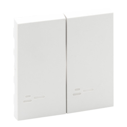 Teclas Doble Visor Blanco Mate