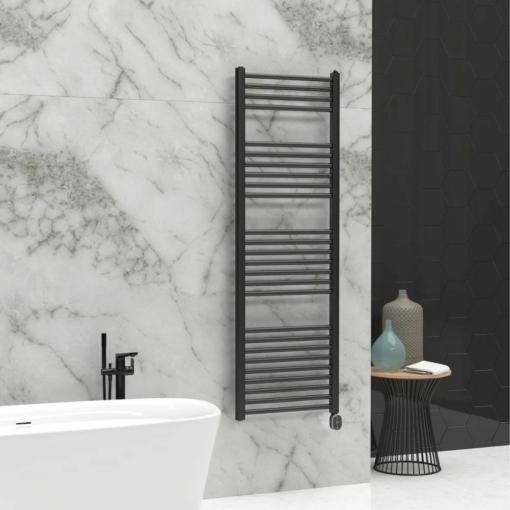 Toallero Oval Rointe Negro Montaje en pared