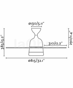 Ventilador de techo Mediterráneo dimensiones